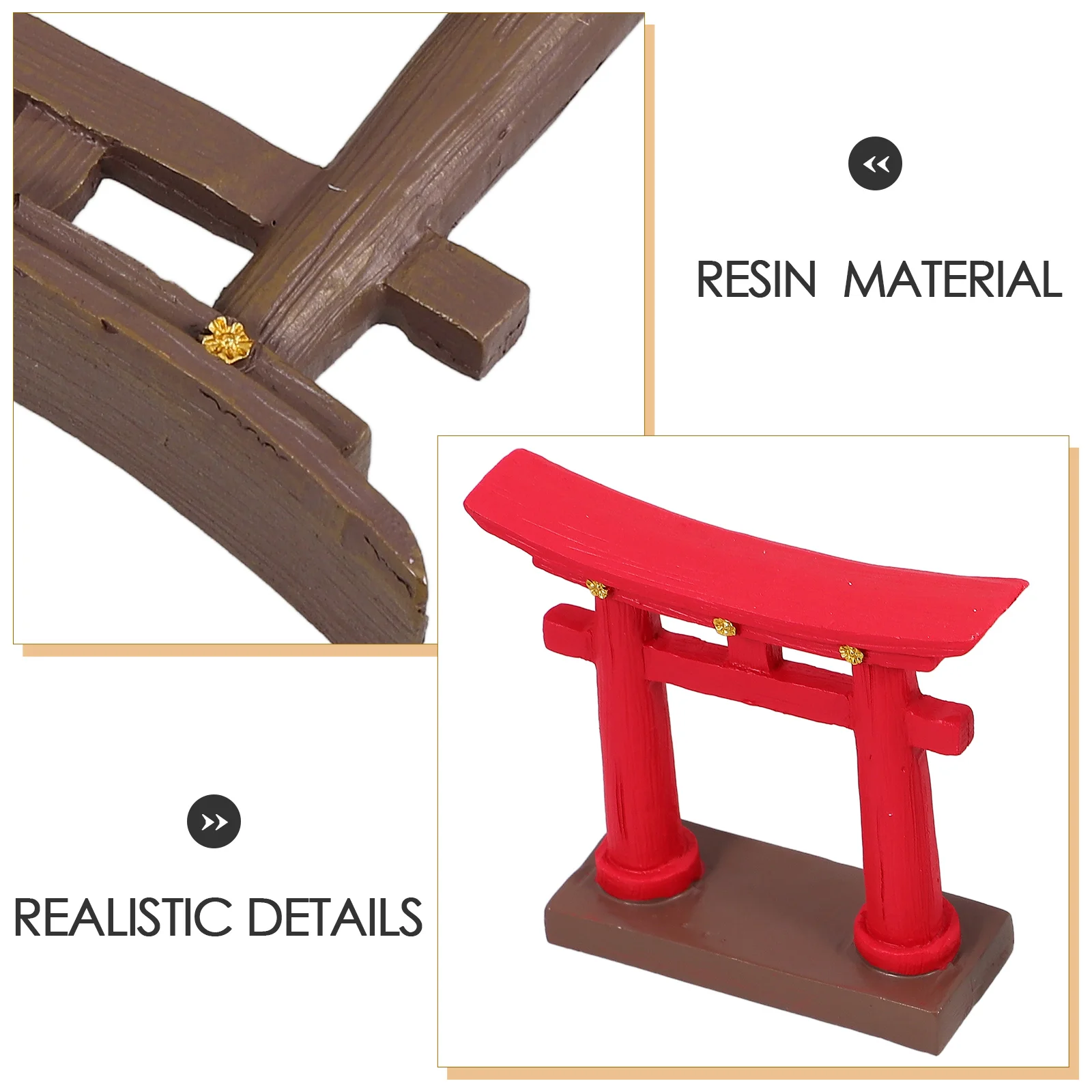 

2 Pcs Ornaments Resin Japanese Decor Garden Statue Decorations Crafts Aquarium Decors Micro Landscape Man