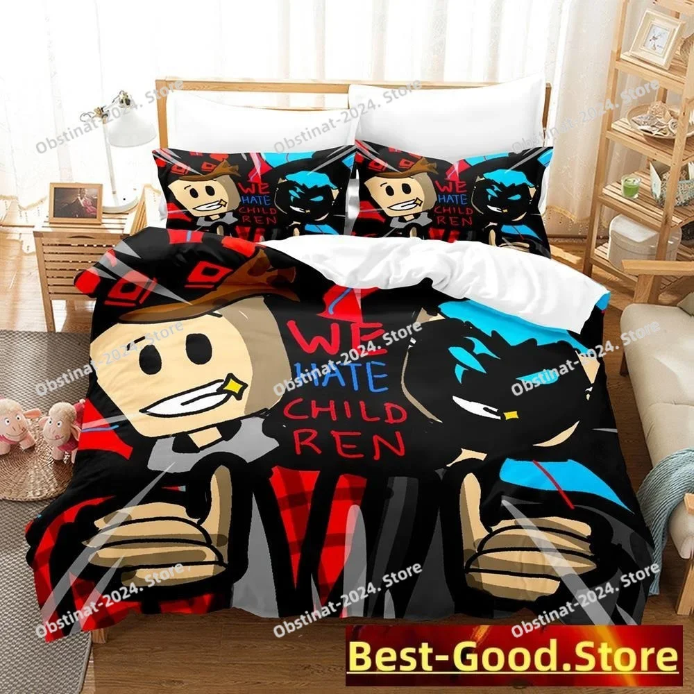 

Game Tanqr Merch Bedding Set Single Twin Full Queen King Size Bed Set Adult Kid Bedroom Duvetcover Sets Anime parure de lit Bed
