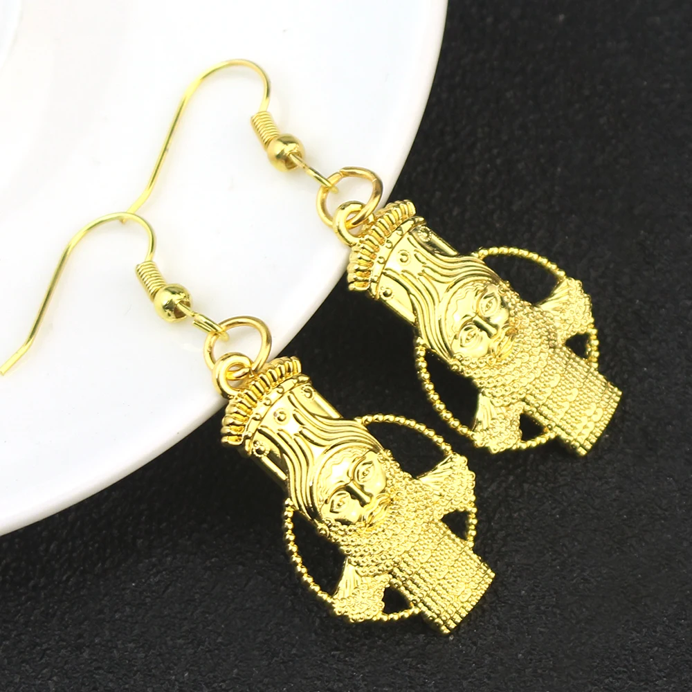 أقراط قلادة أشور للنساء والرجال لاما، لاما، ثور مجنح لاماسو هي مجوهرات إلهية واقية آسيوية #5