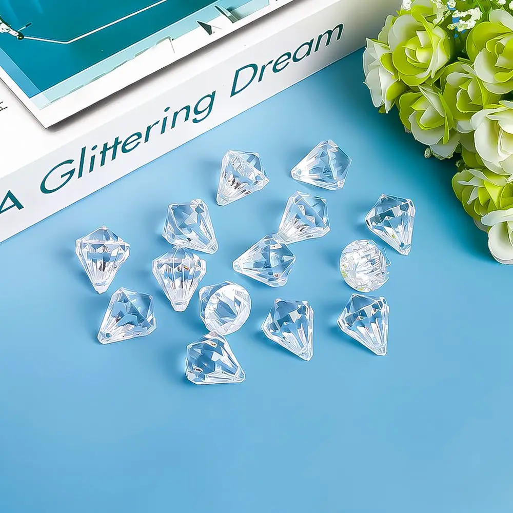 Premium Acrylic Teardrop Pendants Clear Beads For Lighting Fixtures Hanging Crystal Ornament Wedding Reception