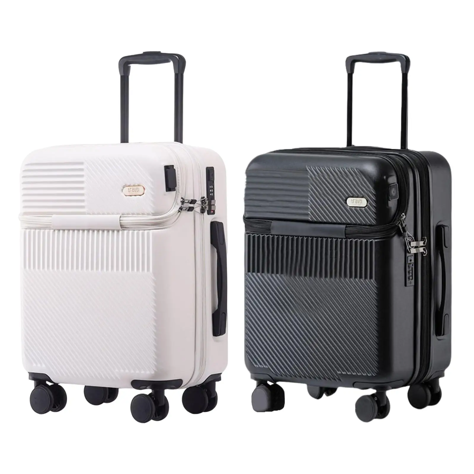 Carry on Luggage with Wheels PC Hard Rolling Suitcase for Travel Business