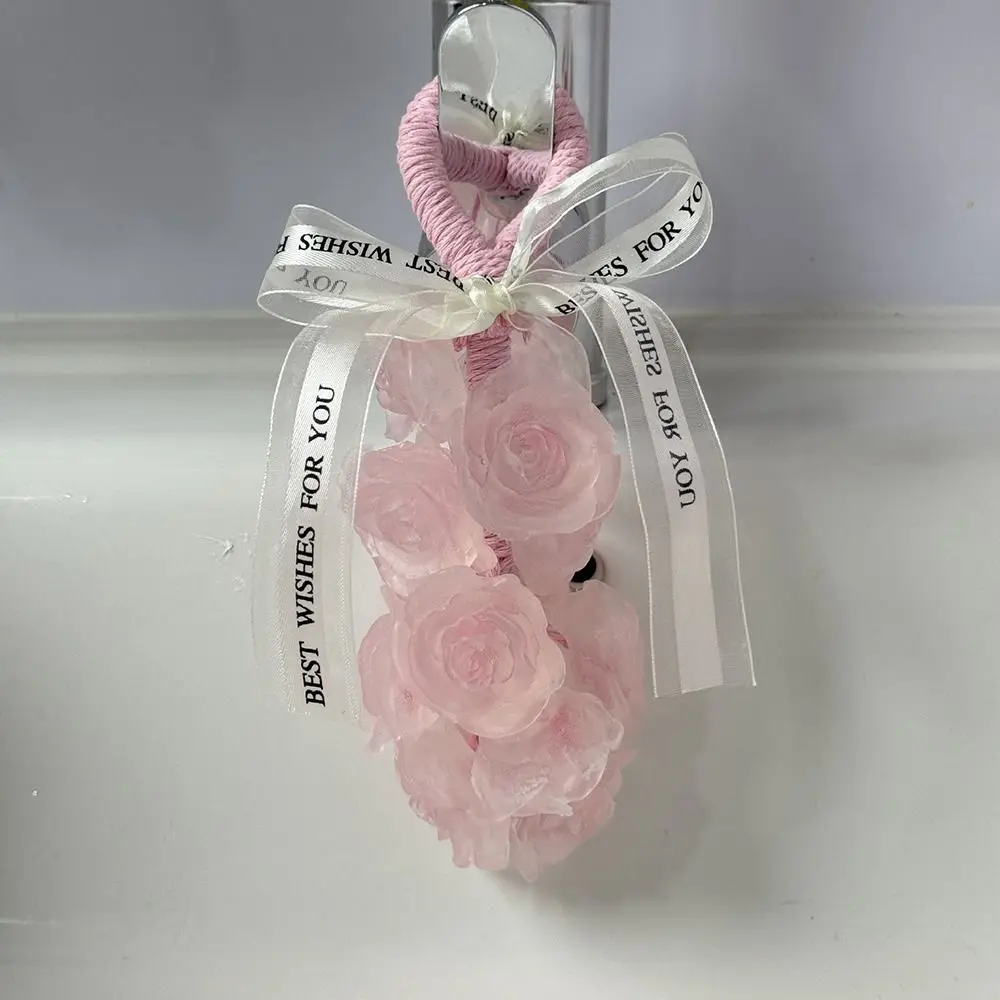 صابون معطر بالورد الكريستالي الشفاف المبتكر، صابون بارد لطيف الورد، صابون تنظيف معلق رغوي غني للاستحمام #3