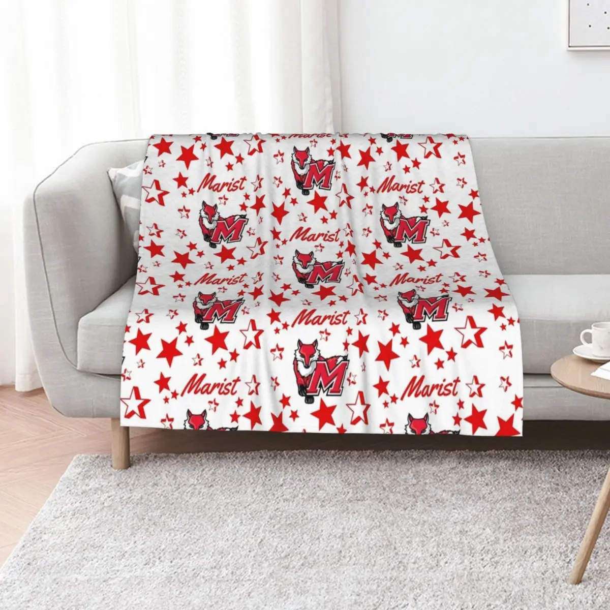Marist Collage Throw Blanket Large Sofas For Decorative Sofa Bed Fashionable Loose Weighted Blankets