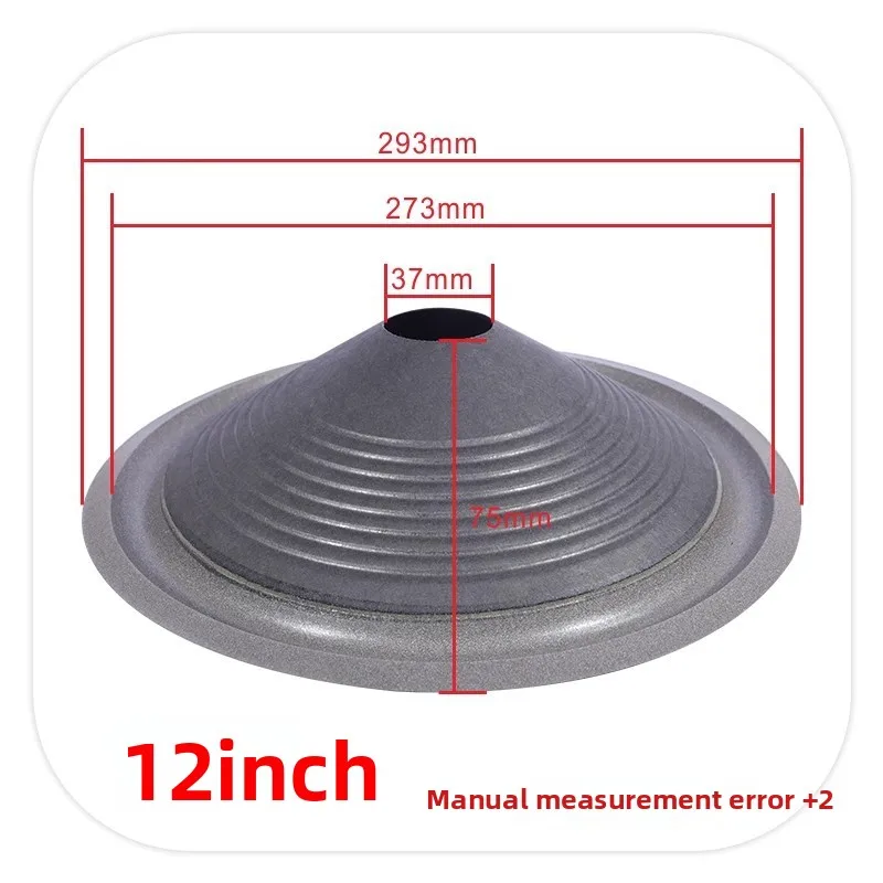 MW Audio 2PCS luidsprekerkoepel met schuimrubberen rand 4"-15", reparatieset voor woofermembraan