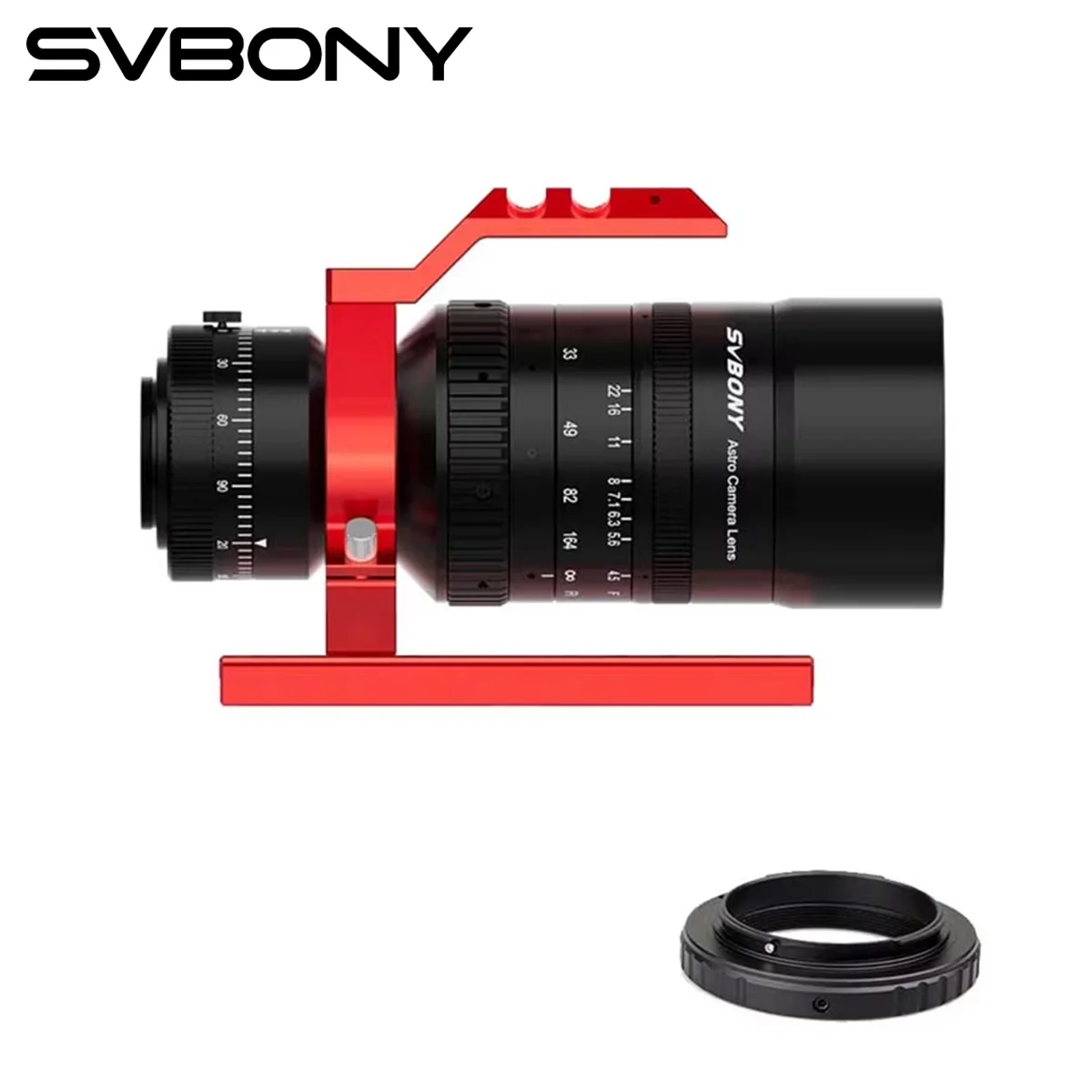 Svbony SV555 Astrofotografie-Teleskop APO 54 mm f/4,5 Astrograph-Kameraobjektiv mit DSLR-T-Ring für Deep Sky-Fotografie
