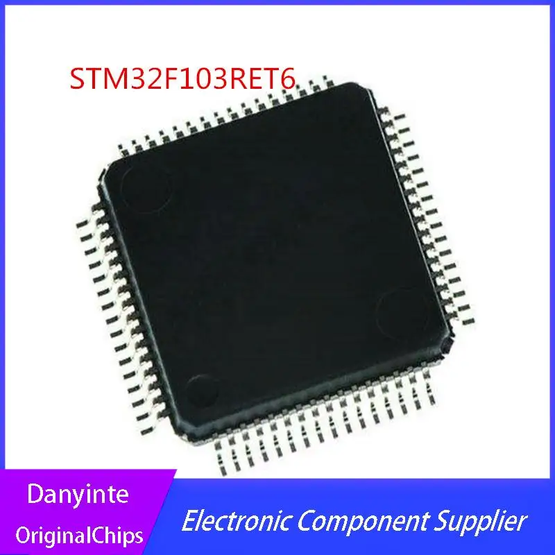 

NEW 5PCS/LOT STM32F103RET6 STM32F 103RET6 STM32F103 LQFP64