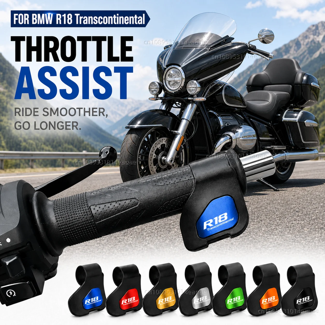 

FOR BMW R18 Transcontinental 2020-2026 Motorcycle Throttle Assistant Clip Labor Saver Acceleration Labor-saving Auxiliary Handle