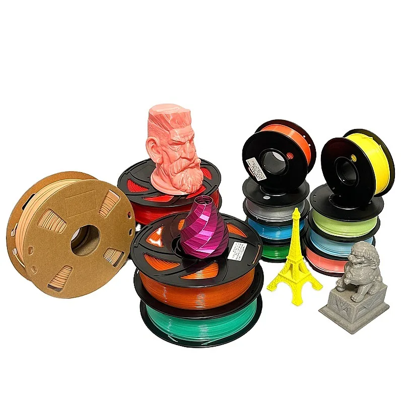 3D PLA&PLA+ Filament Factory Price 1kg Spool OEM 3D Printing Material 1.75mm Diameter Toughness FDM 3D Printers