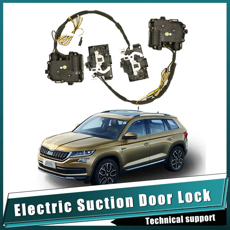 

For skoda kodiaq 2017~2023 ​​Car Soft Close Door Latch Pass Lock Actuator Auto Electric Absorption Suction Silence Closer