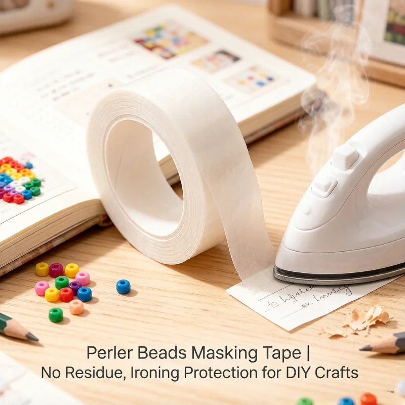 1 Rolle handgefertigtes Perler Beads Masking Tape, rückstandsfreies DIY-Bügelschutzpapier, Bastelzubehör
