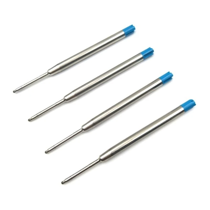 

10Pcs Metal Ballpoint Pen Refills, Replaceable Black Refills 1mm Pen Refills
