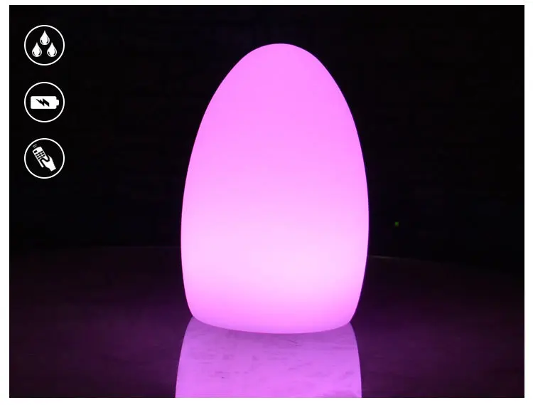 LED luminous egg ball decorative small table light bar luminous night waterproof charging