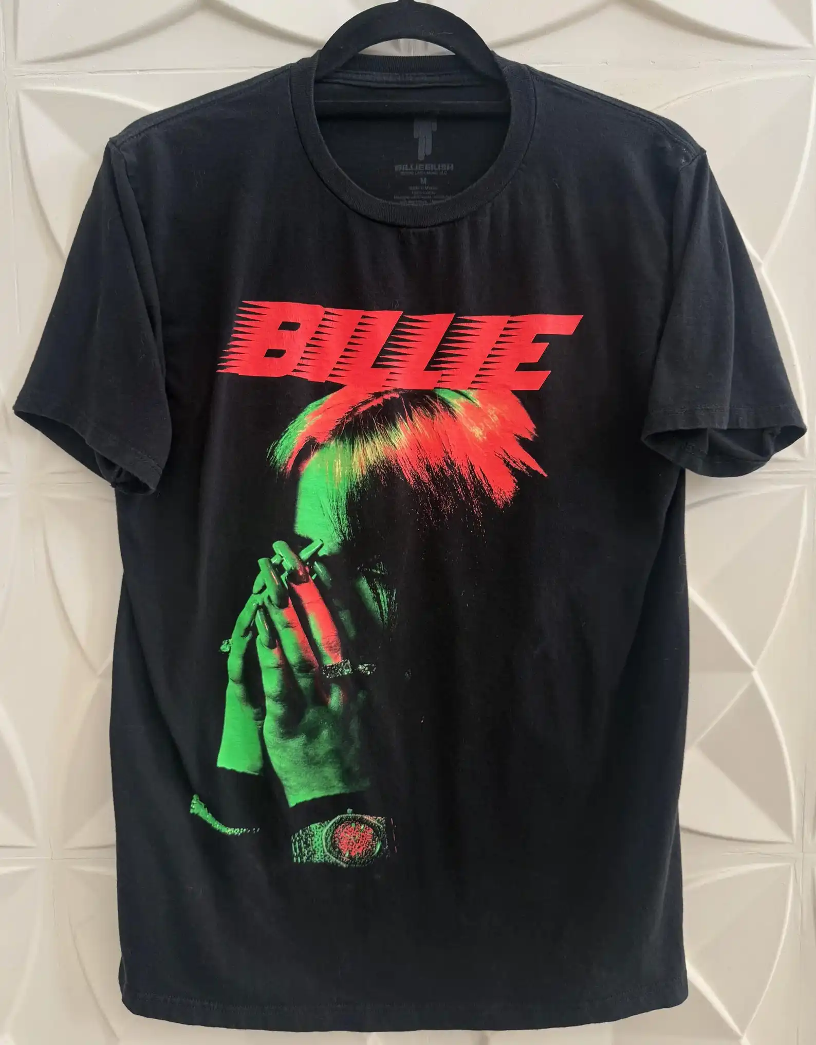 Vintage Billie Eilish T-shirt 2025 Summer New Hot Selling Men's Women's Casual Fashion Pure Cotton T-shirt Men's Clothing