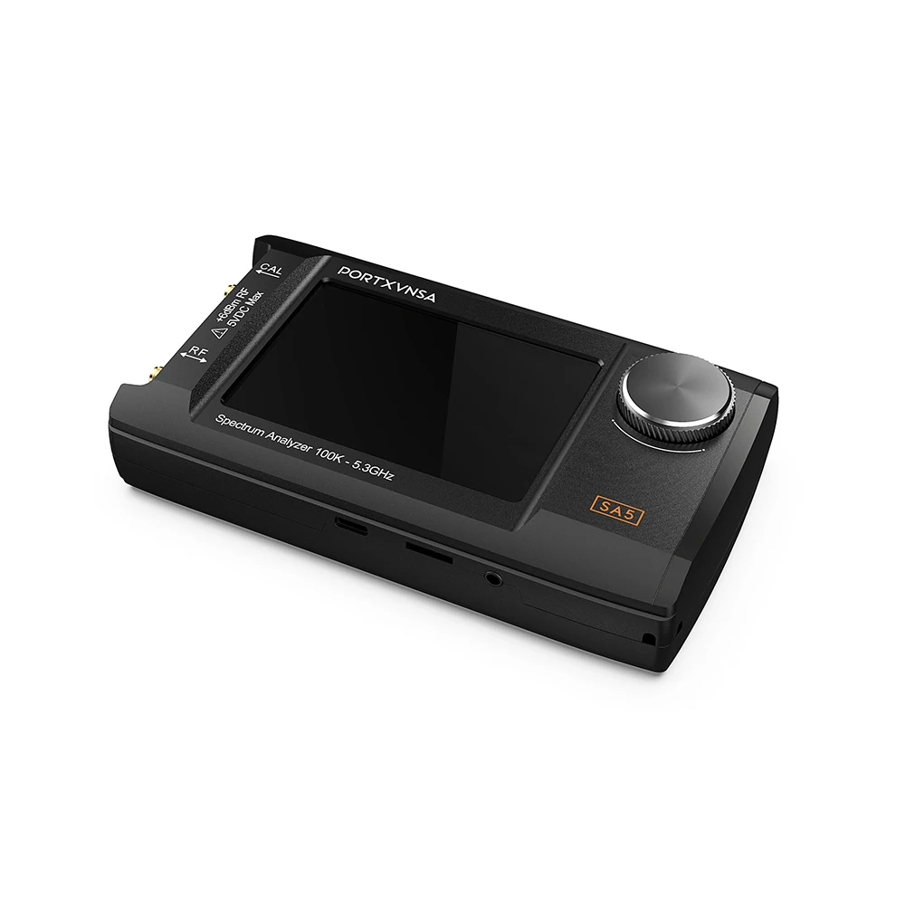 2024 Upgraded 4-inch IPS LCD SA5 Multi functional Handheld Spectrum Analyzer 100k-5.3GHz 2-in-1 Signal Generator Built