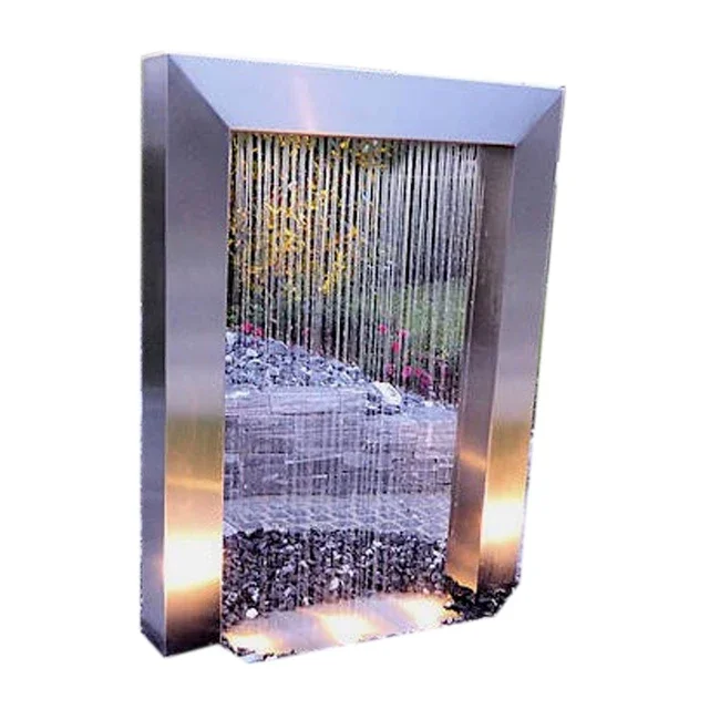 Outdoor Rain Curtain Stainless Steel Garden Water Fountain