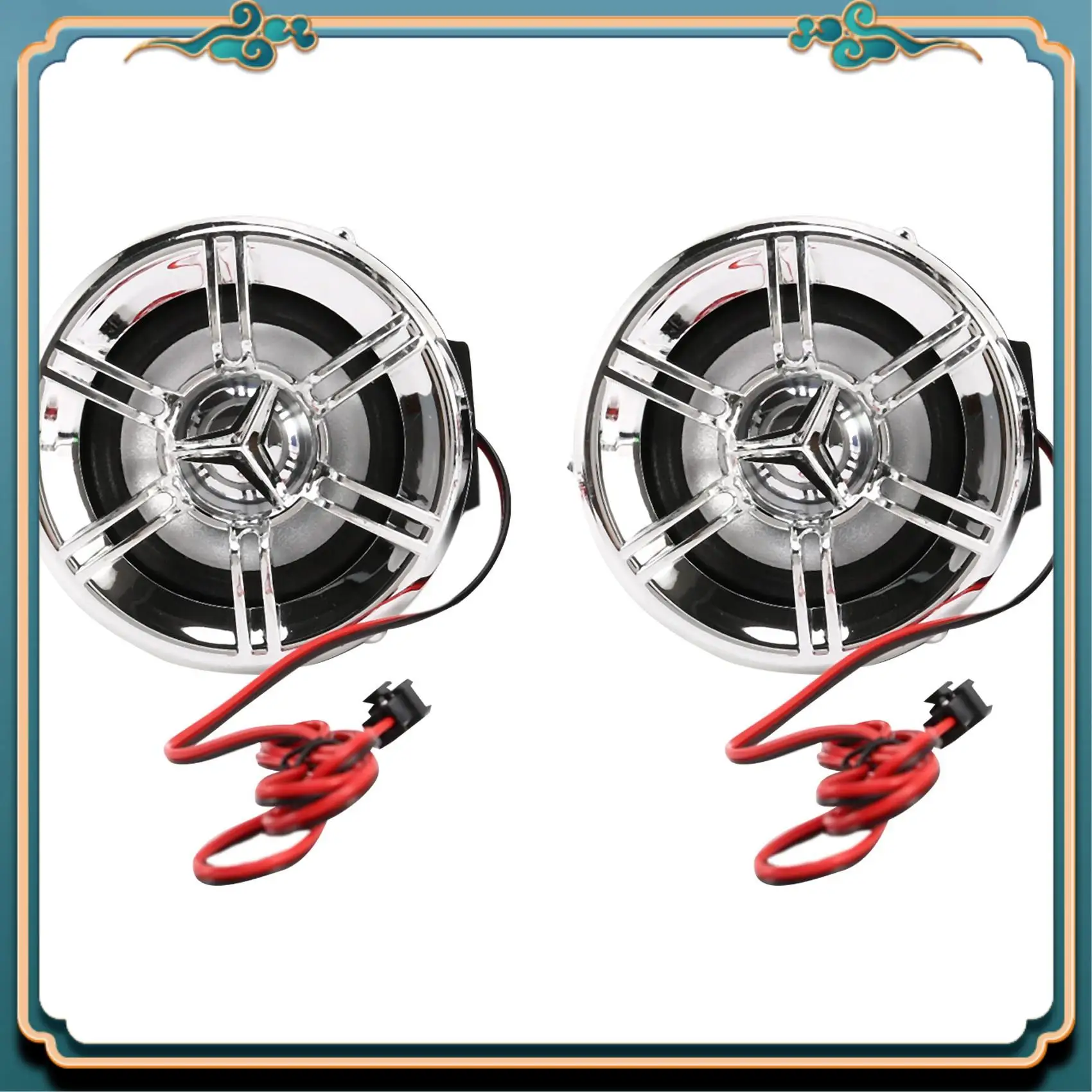 

A54P-Motorcycle Audio Sound System Stereo Speaker Waterproof Motorbike Scooter FM Radio Bluetooth USB TF MP3 Music Player Kit