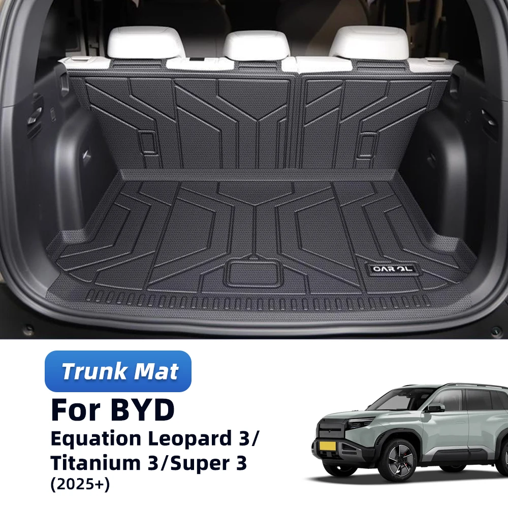 

TPE Car Front Rear Trunk Mats For BYD Formula Equation Leopard 3 Titanium 3 2025 Auto Cargo Liner Protective Mat Modified Parts