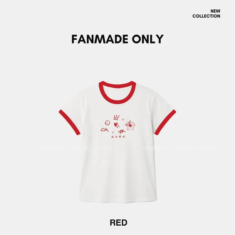 2026 Summer Kpop New Idol Same Style Street Trendy T-shirt Loose Breathable Oversized Casual Men's and Women's Same Style Top - view 2