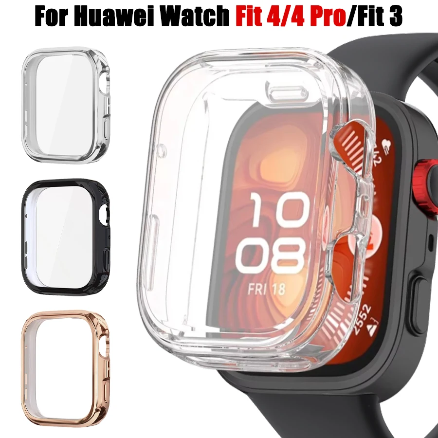 保護ケース Huawei 社時計フィット 4 プロフルカバースクリーンプロテクター TPU ソフトシェル Huawei 社時計 Fit4 Fit3 Accessroies