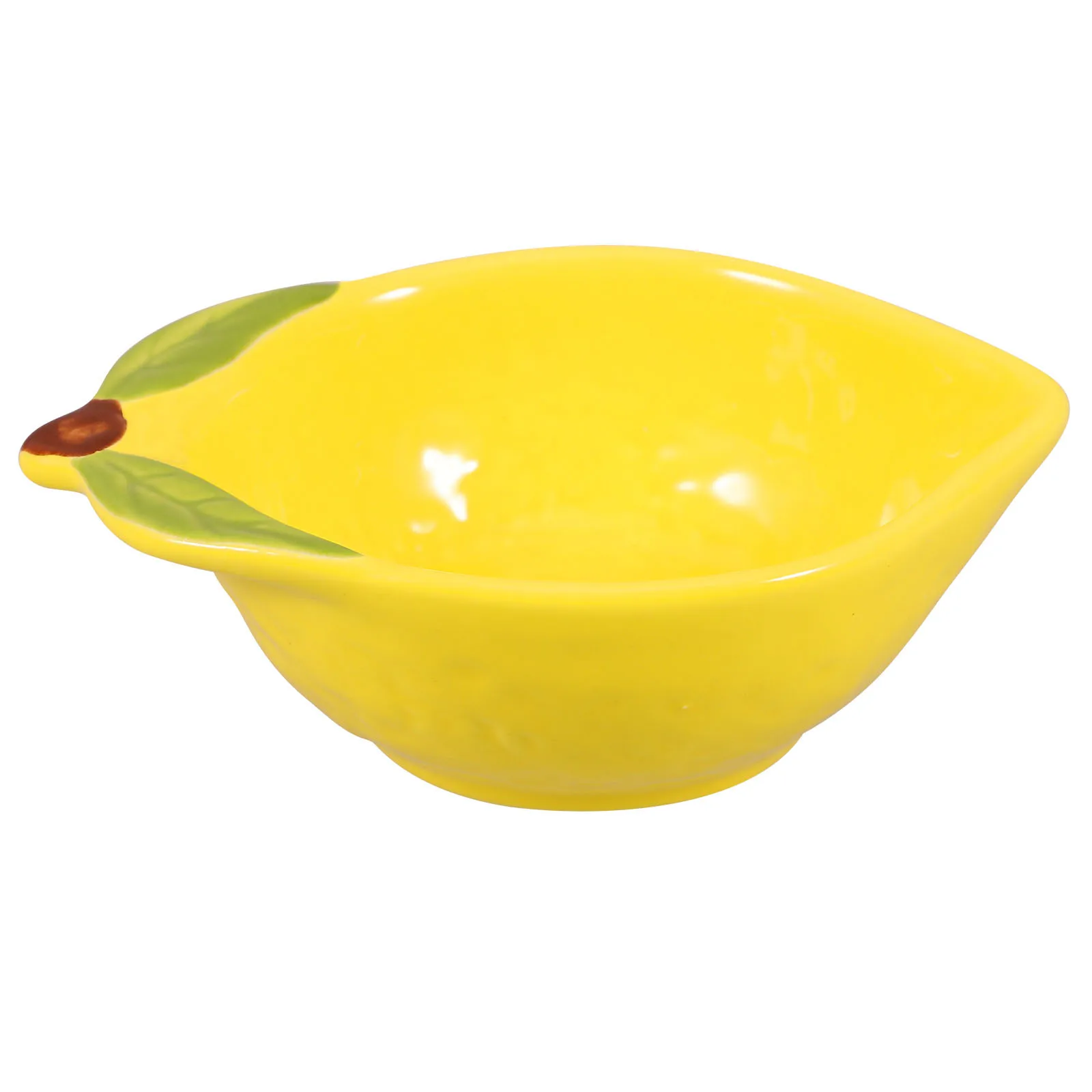 

Home Decor Dessert Bowls Fruit Kitchen Rug Lemon Cute Shaped Ceramic Serving Plate Decorative