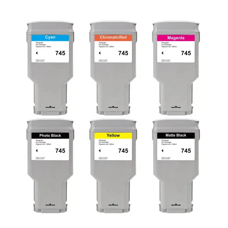 Inktcartridge Voor Hp 745 Compatibele Inktcartridge Voor Hp Designjet Z2600 Z5600 Printer Met Chip 300Ml Inkt