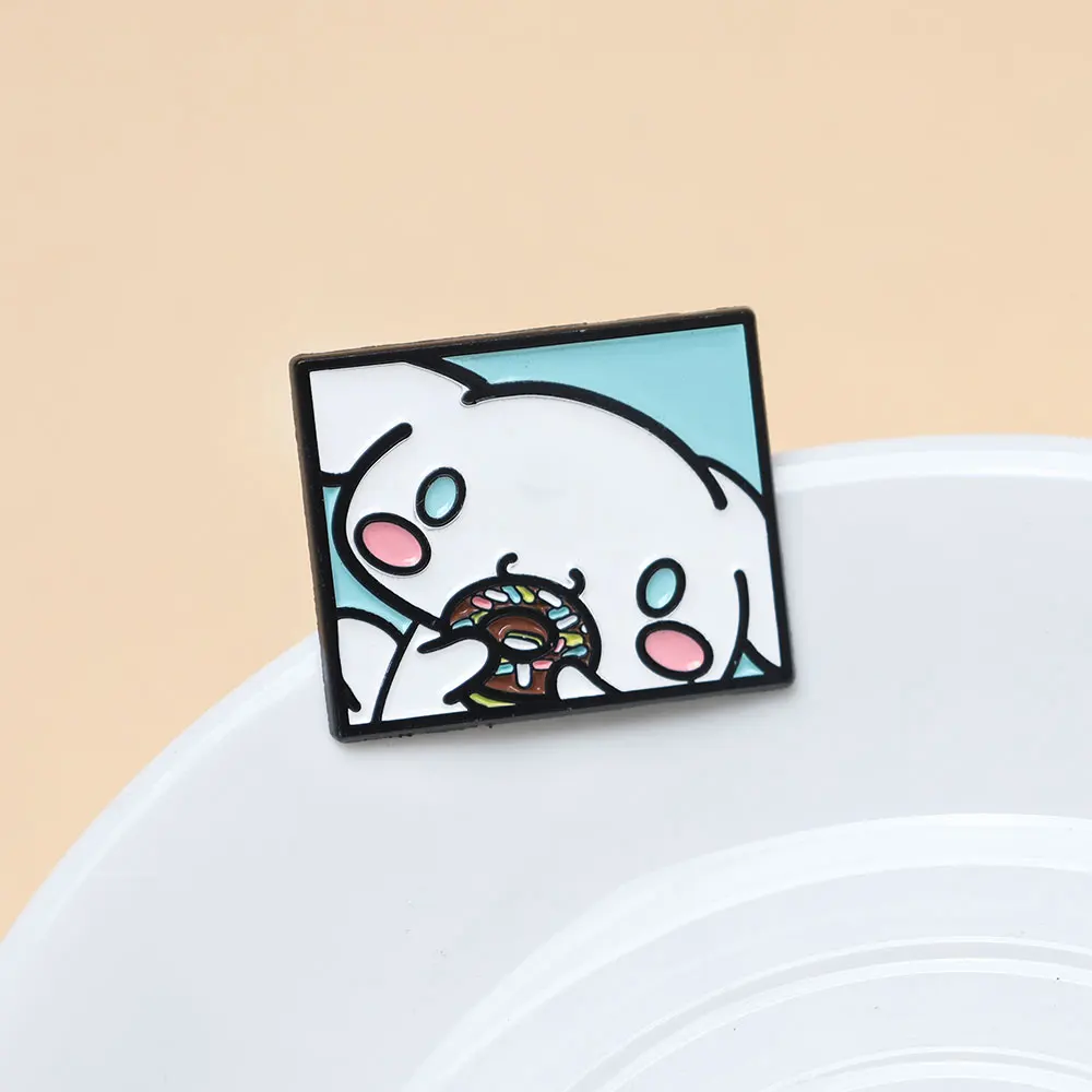 5 個漫画かわいいキティ動物エナメルピン女の子女性のブローチラペルピンバックパック用金属バッジジュエリーアクセサリー