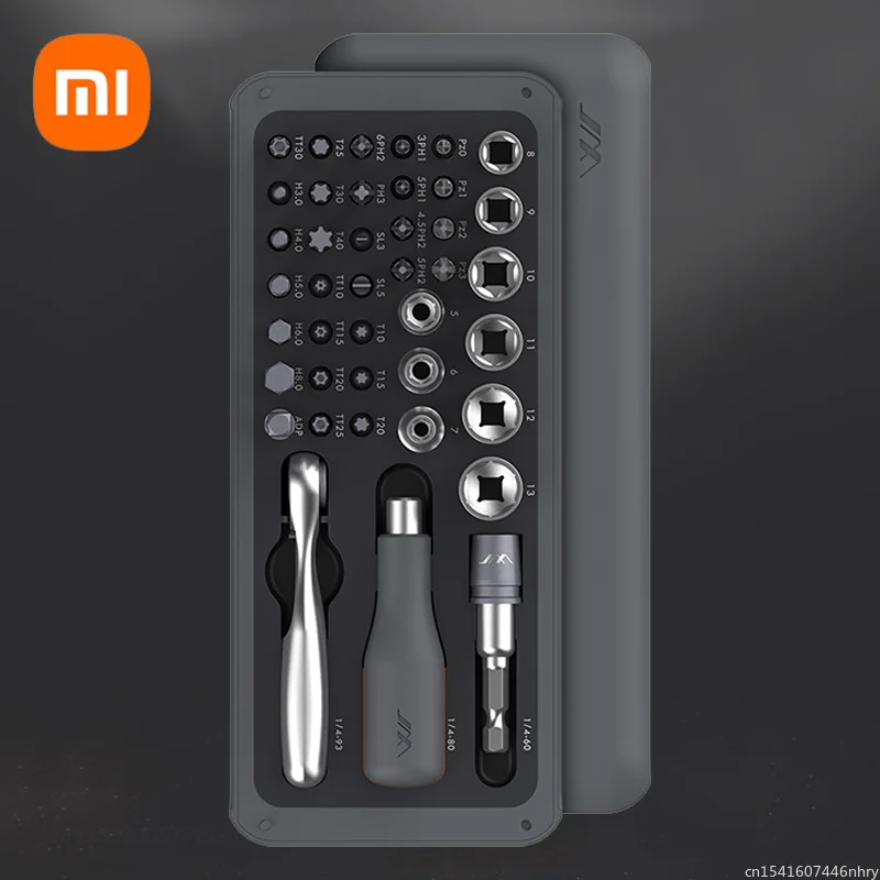 Xiaomi JIMI 41 IN 1 Screwdriver Set S2 Magnetic Bits Ratchet Wrench Kit Hand Tools Household Sleeve Repair Tool Home Appliances