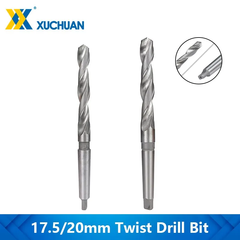 Twist Drill Bit 17.5mm 20mm HSS Taper Shank for Metalworking Drilling Tools