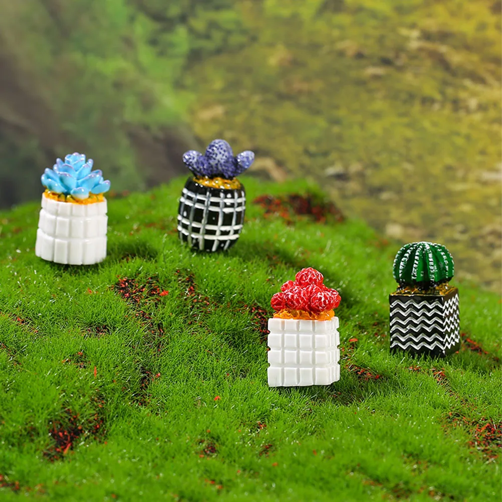 

8Pcs Artificial Small Succulent Plants Mini Potted Miniature Fake Bonsai Home Office Decor Fake Potted Plants Mini Home Ornament