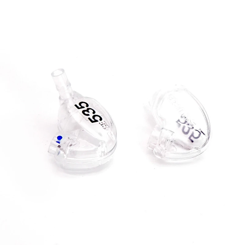 Transparent Earphones Shell Case for Shure SE535 Earphones Shell Replacement BA Drivers Shell Housing