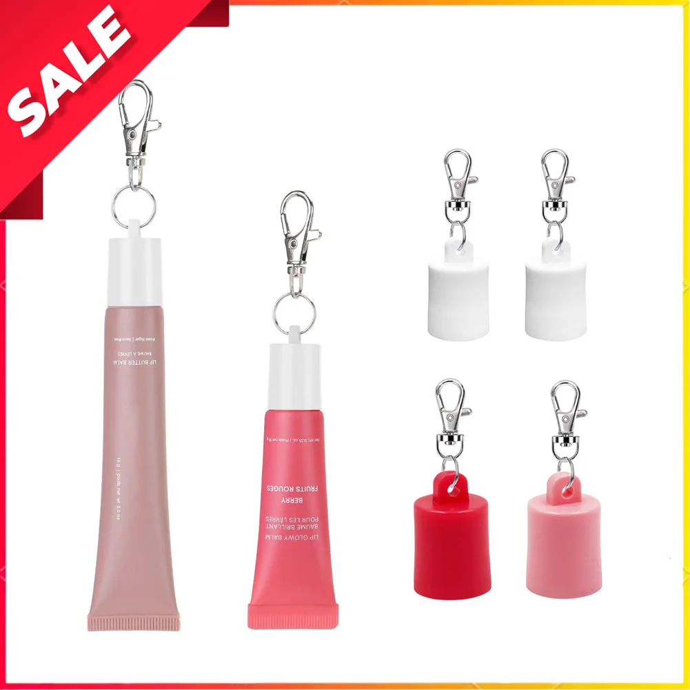 Portachiavi per lucidalabbra per frigoriferi estivi Portachiavi porta balsamo per labbra - Cuffia portatile per lucidalabbra compatibile con i frigoriferi estivi