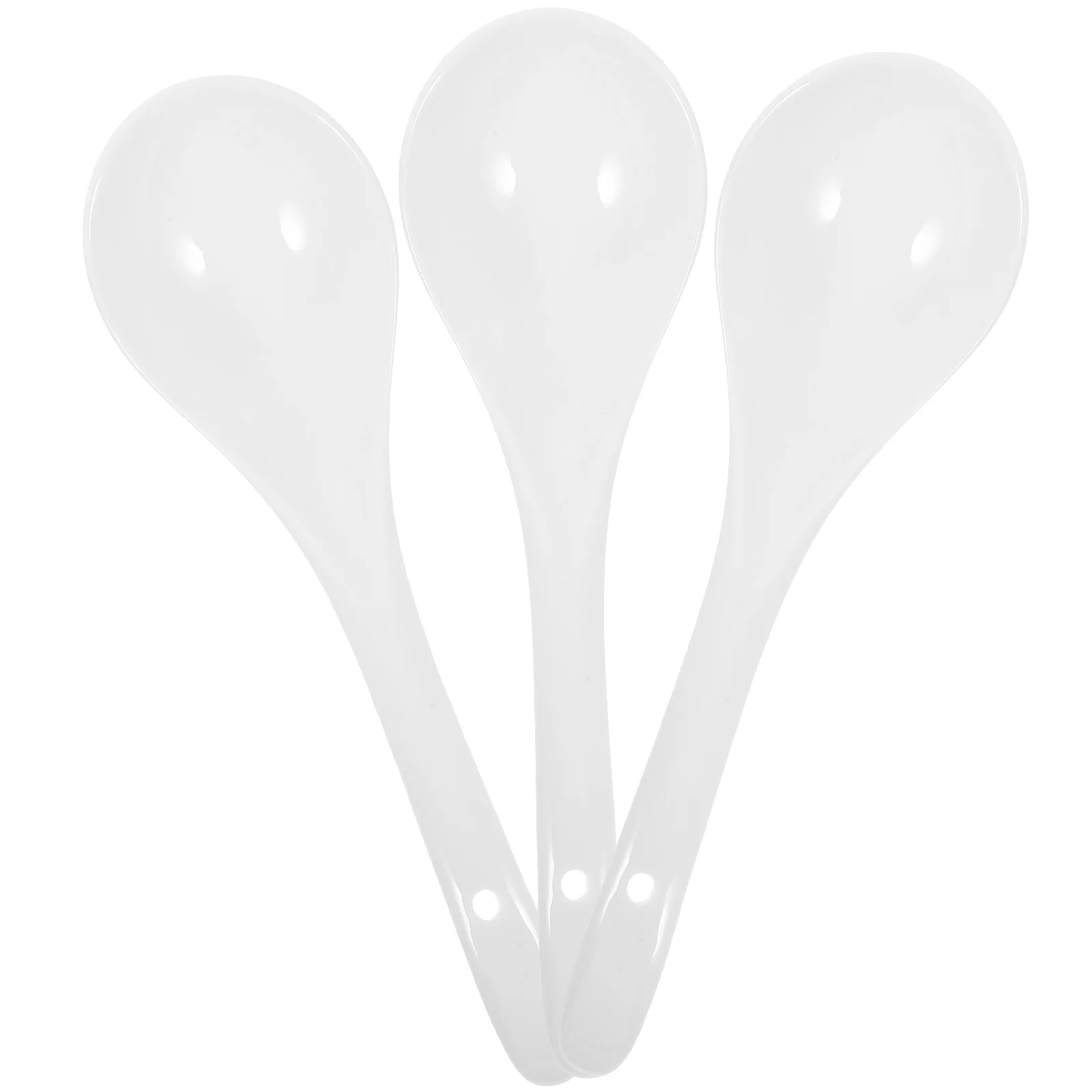 

3 шт. керамическая ложка для супа диаметром 17 см для сервировки лапши рамэн костяного фарфора короткая H светодиодная ежедневная семейная ресторанная ложка