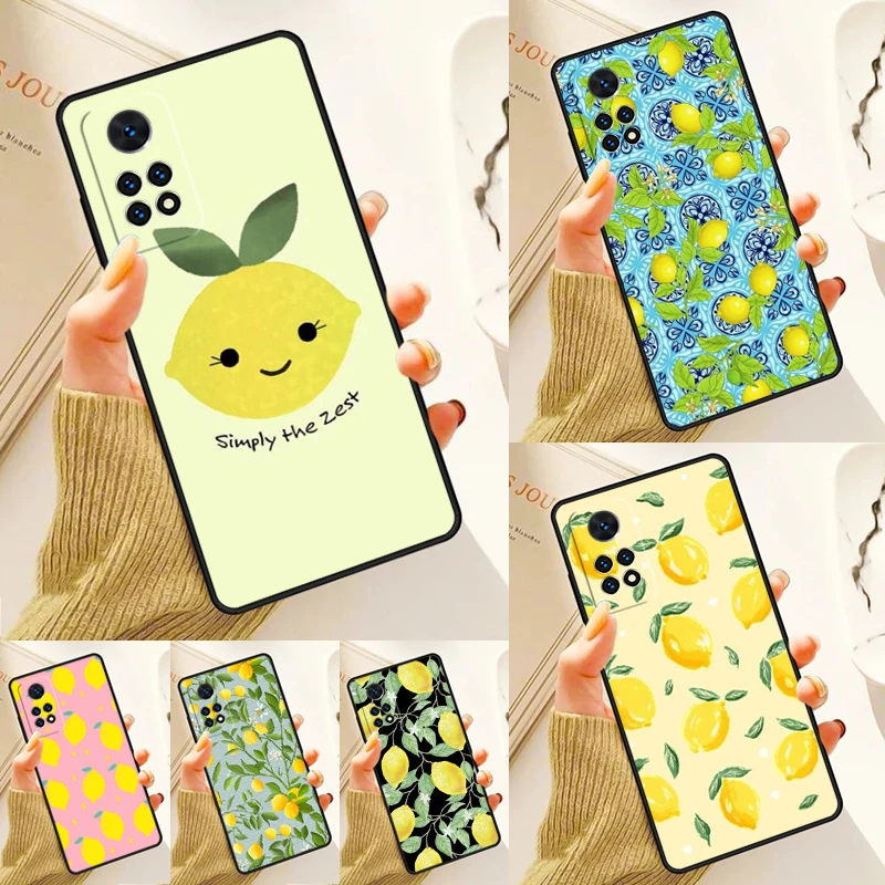 Lemons Case For Samsung Galaxy S24 Plus S23 S20 S21FE Lite S22 Ultra Note 20 S8 S9 S10 Phone Coque