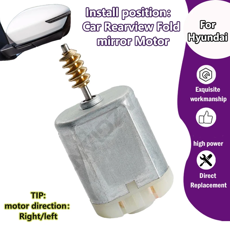 

AZGIANT Car Power Fold Mirror actuator internal right left 12V Motor For Hyundai Veloster i10 MK2/Tucson/i30 MK3/Sonata 9 PHEV