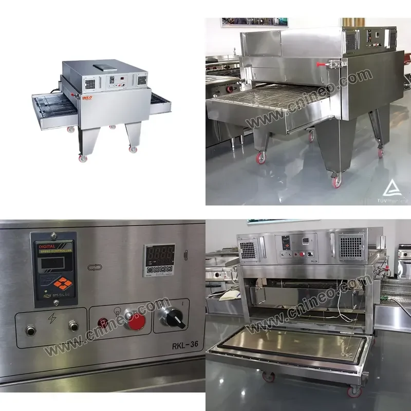 for High Efficiency Big Capacity Conveyor Equipment Electric Gas Pizza Oven