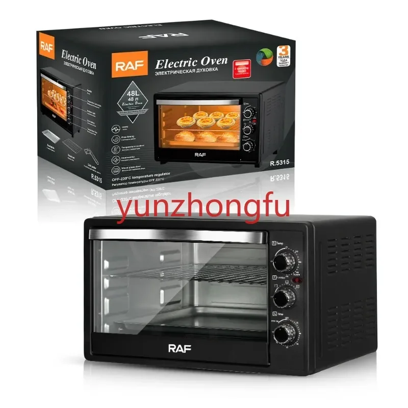 European Standard Electric Oven 48L Large Capacity Visual Baking at Home Intelligent Cake Machine Breakfast