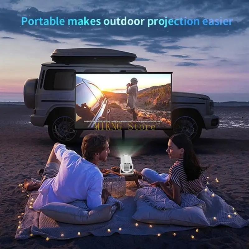 YL02 Mini proiettore a LED, Portable Home Theater Multifunctional Regalo compleanno per altoparlanti incorporato per