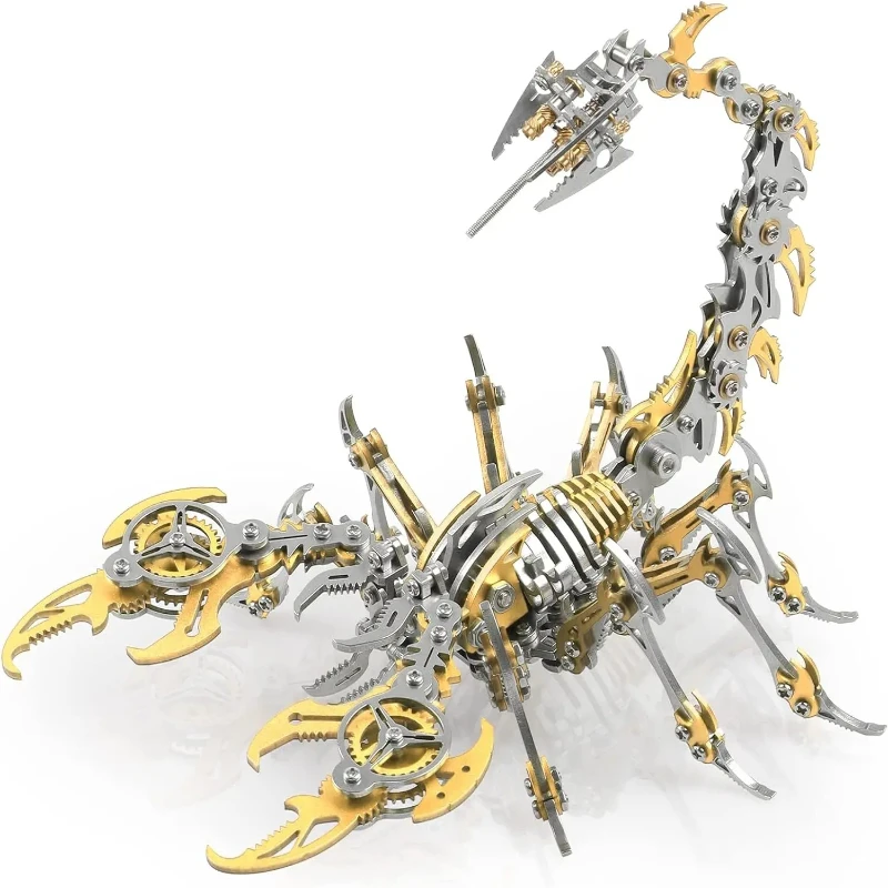 

DIY Adult Puzzle Set Teen Mechanical Assembly Model Scorpion King 3D Stainless Steel Ornament