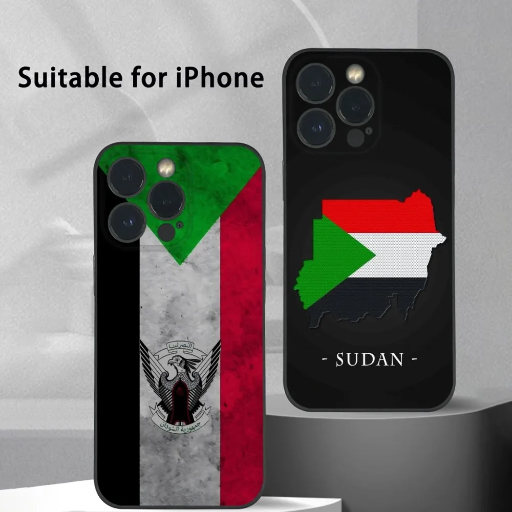 

Flag Of S-Sudan Phone Case For iPhone 16 15 14 13 Pro Max Plus Mini Frosted Soft Shell Funda