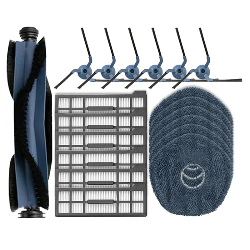 AU-19PCS For Eufy X10 Pro Omni Robot Vacuum Cleaner Main Side Brush Mop Cloth Hepa Filter Accessories Spare Parts