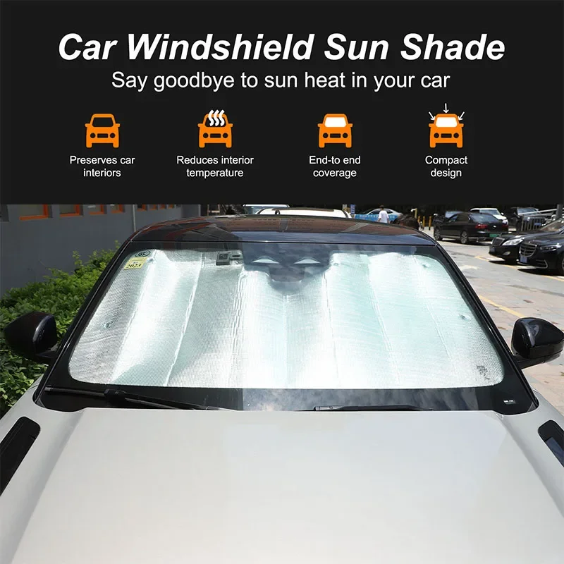 

For Land Rover Range Rover Evoque 2019-2024 Aluminum Foil Car Front Windshield Sun Visor UV Blocker Car Accessories