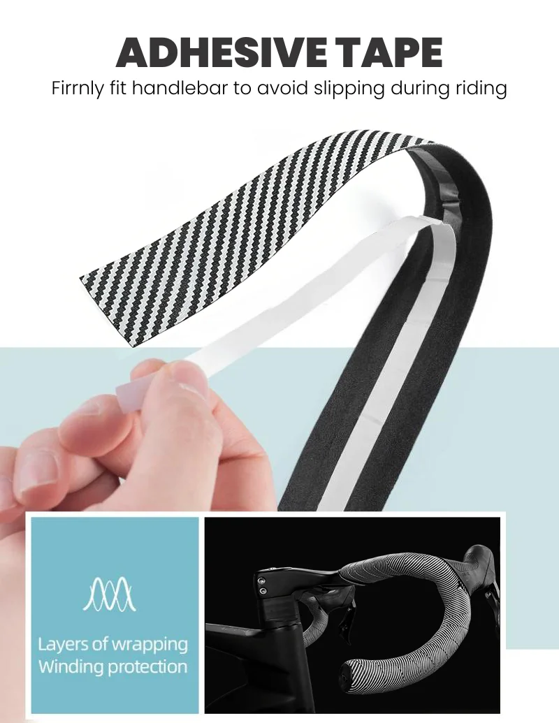 Bike handlebar tape cushioning EVA foam layer