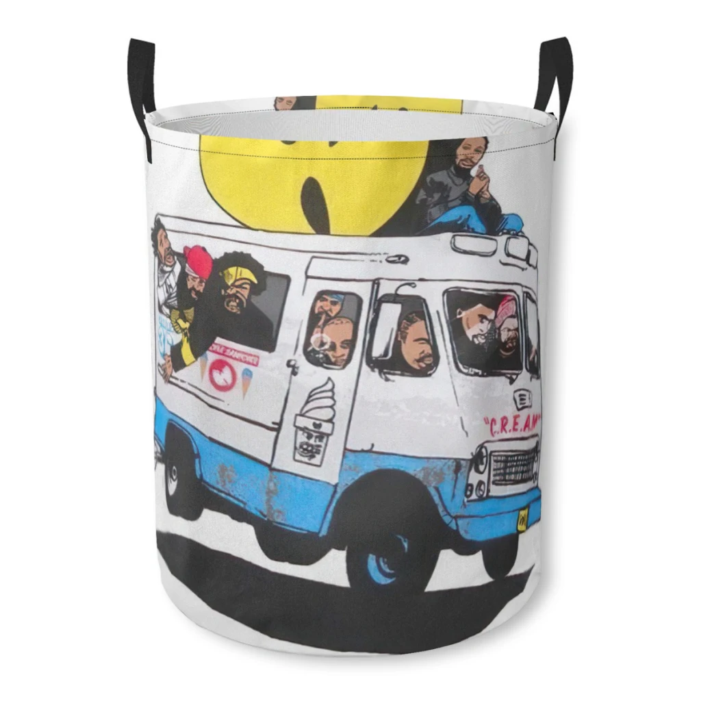 WU-T-TANG CLAN Anime Bundle Device Laundry Basket Fabric Laundry Moving Folding Dirty Laundry Basket Cartoon