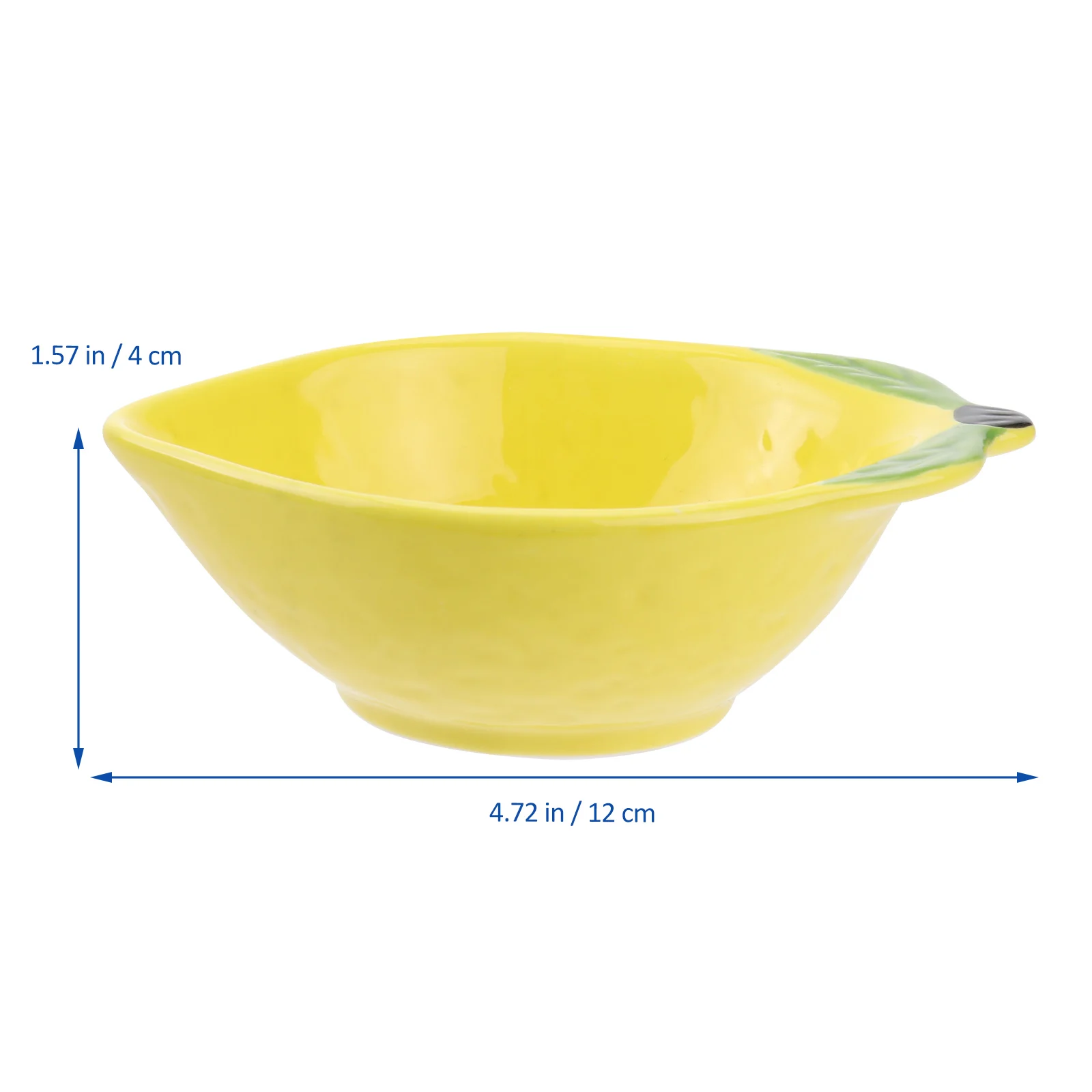 Fruit Condiment Plate Fruits Ceramic Bowls Lemon Shape Dishes Shaped Like for Kitchen Design Salad