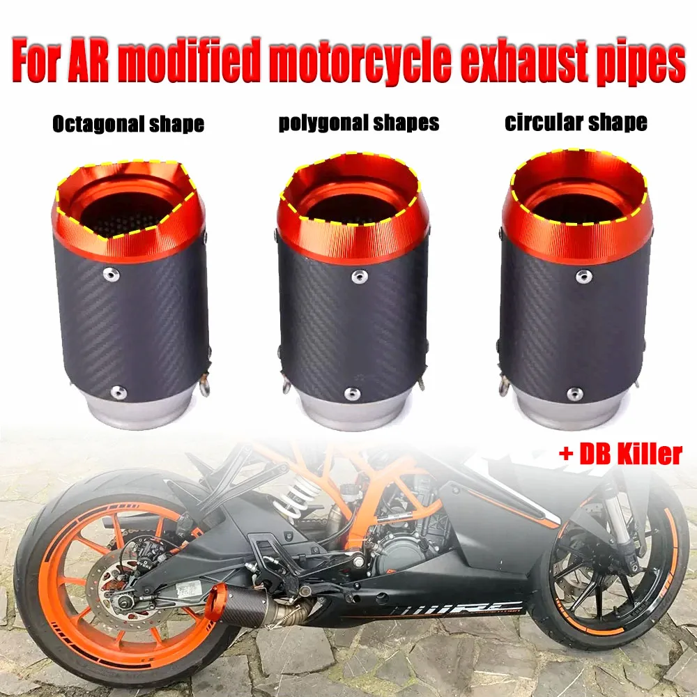 

Универсальный глушитель из углеродного волокна 51 мм/60 мм, подходит для Kawasaki Z900, FZ6, RC390, и S1000XR.