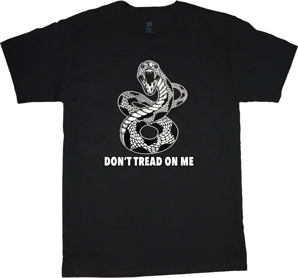 Big and Tall Mens T shirt Rattelsnake Step On Snake Political Gadsden Flag for Him Husband