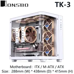 TK-3 JONSBO obudowa komputera obsługiwać płytę główną ITX/M-ATX/ATX/zasilacz ATX/karta graficzna jest mniejsza niż 420mm