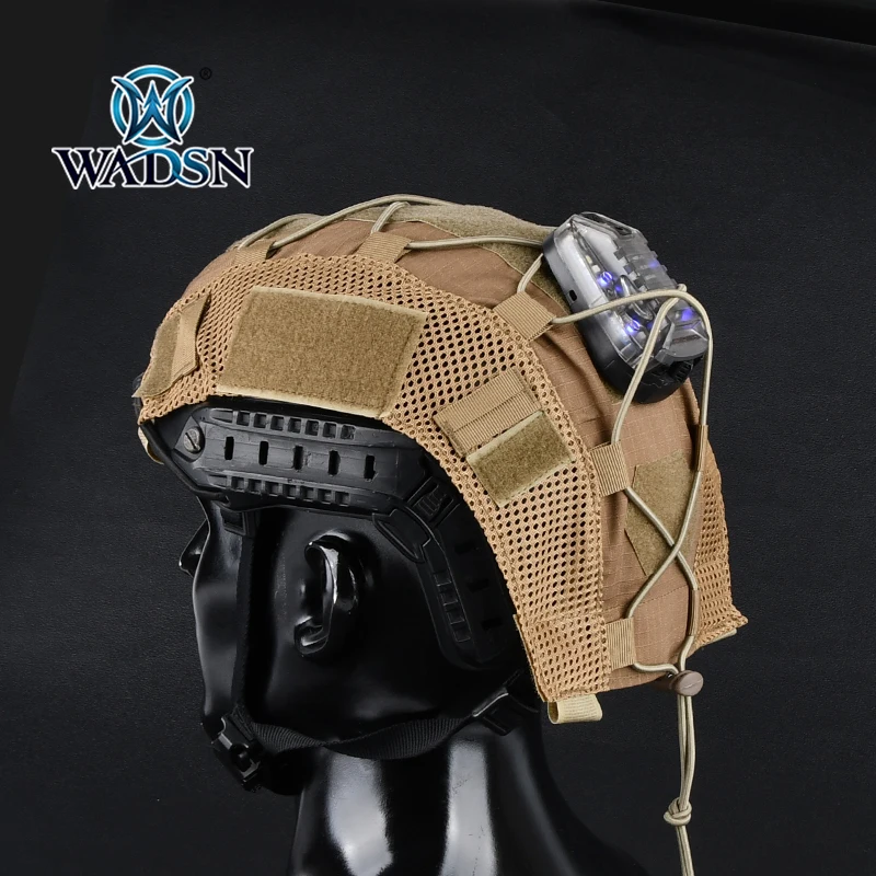 WADSN Tactical Helmet Cover for Fast MH PJ BJ OPS-Core Helmet Airsoft Paintball Military Helmet Cover Multicam with Elastic Cor