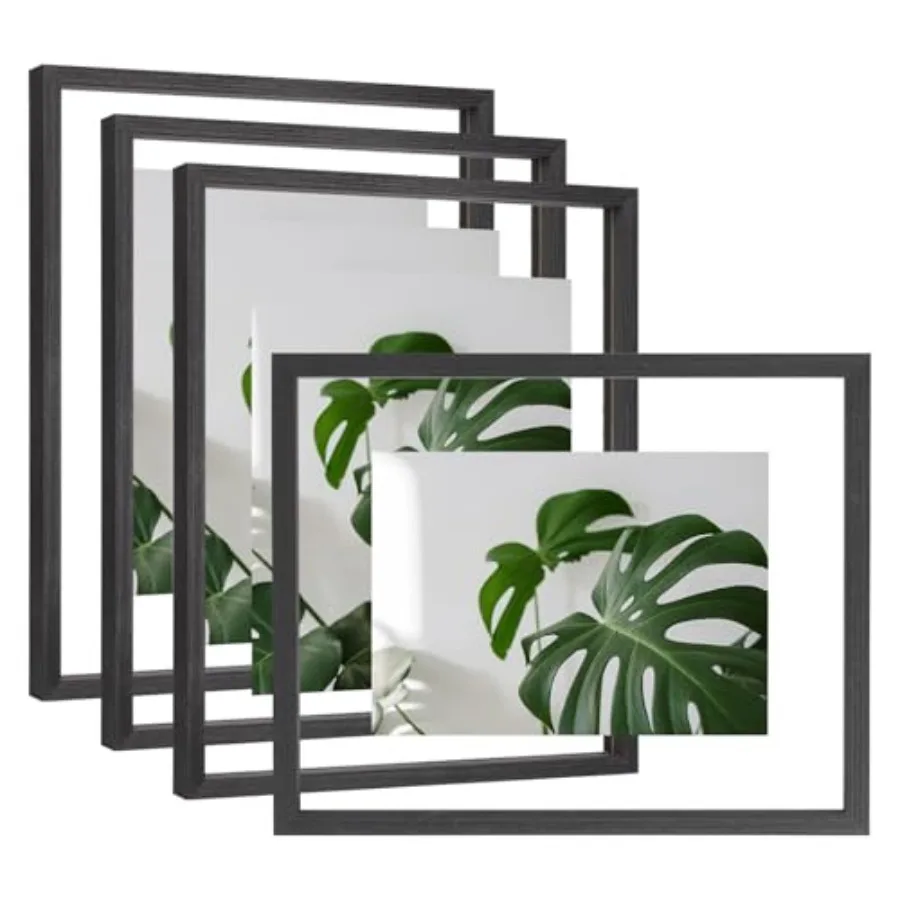 

Плавающие рамки для фотографий из двойного оргстекла, изготовленные из массива дерева, для фотографий любого размера, с возможностью настенного крепления или размещения на столе.