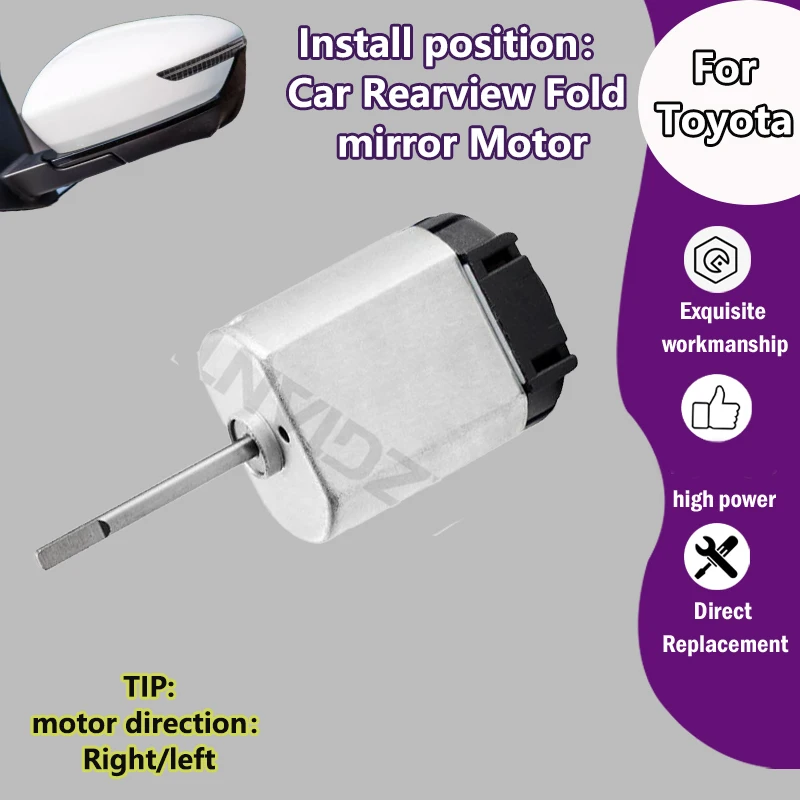 

AZGIANT FK140SA1E315 Car Exterior Folding Mirror inner Motor For Toyota Corolla MK12 Sport(European/US) 2019-2023 carbon brush